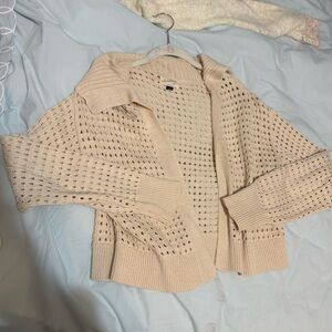 Universal threads open weave cardigan